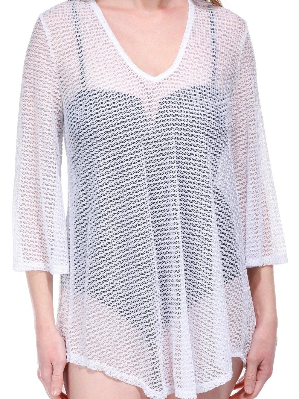 NWT | Jordan Taylor V Neck Bell Sleeve Tunic Cover Up | Small